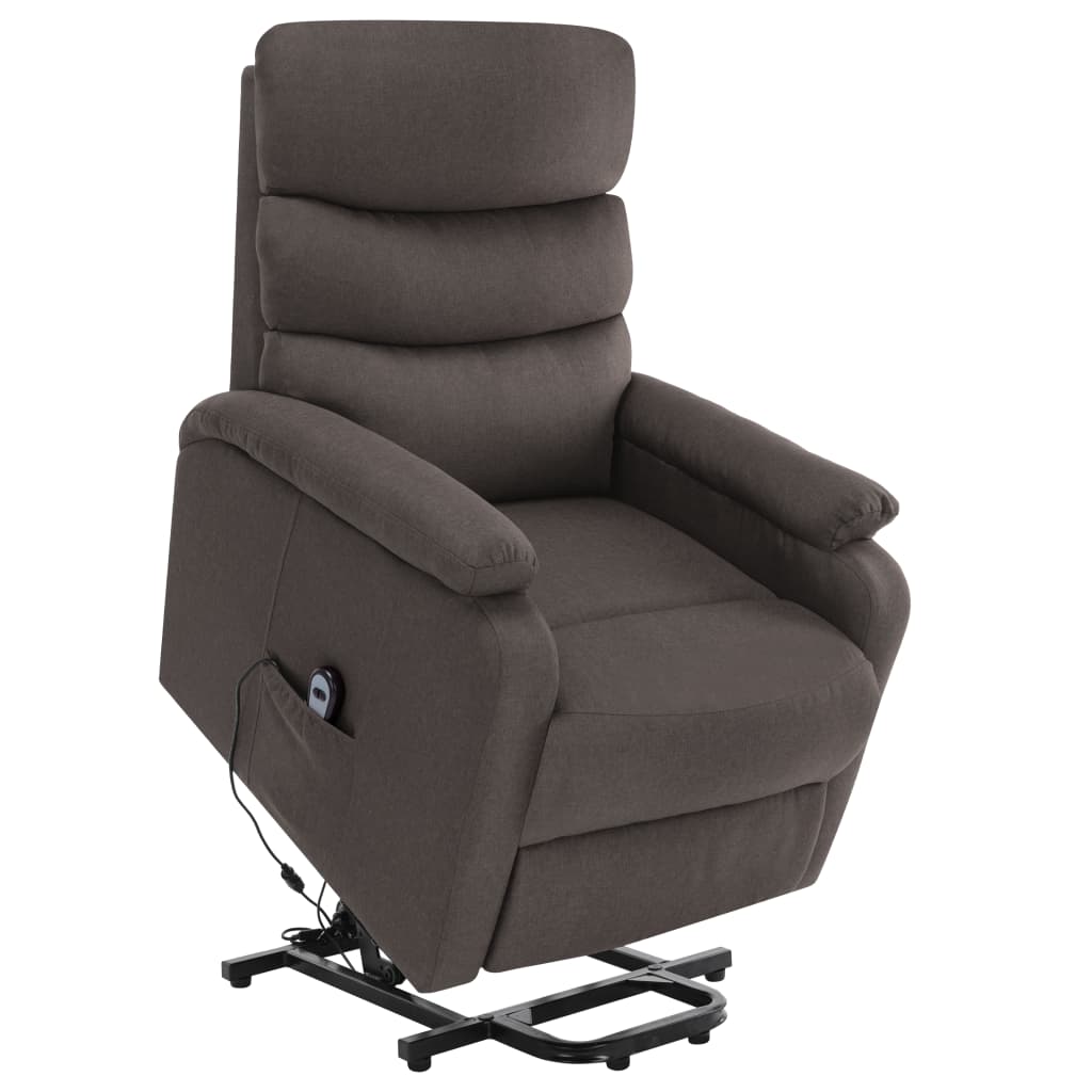 vidaXL Power Lift Recliner Electric Lift Chair for Home Theater Cinema Fabric