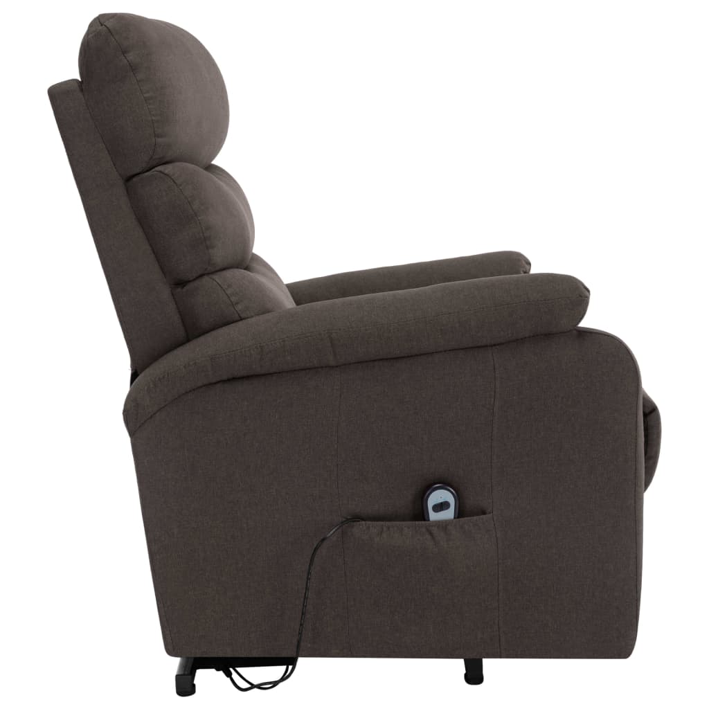 vidaXL Power Lift Recliner Electric Lift Chair for Home Theater Cinema Fabric