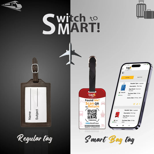Smart Bag Security Tag - England Flag [Pack 2]